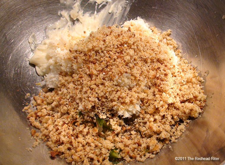 crab and bread crumbs