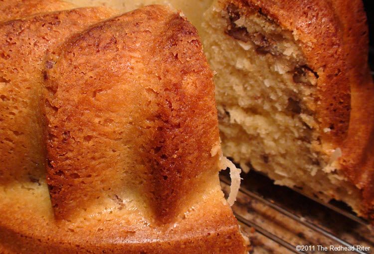 Sour Cream Dulce de Leche Iced Pound Cake without icing