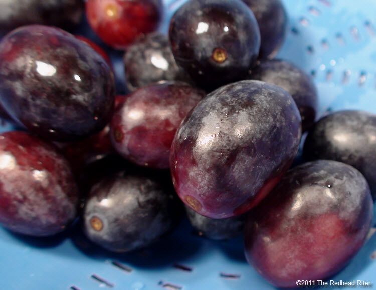 No Bake Cranberry Walnut Fruit Spread - grapes