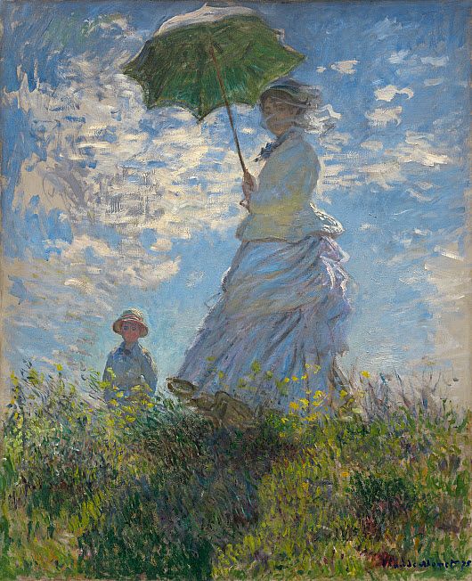 Claude Monet - Woman with a Parasol 1875