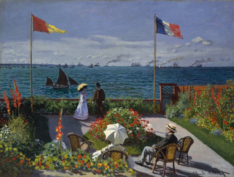 Claude Monet - Jardin à Sainte-Adresse, 1867