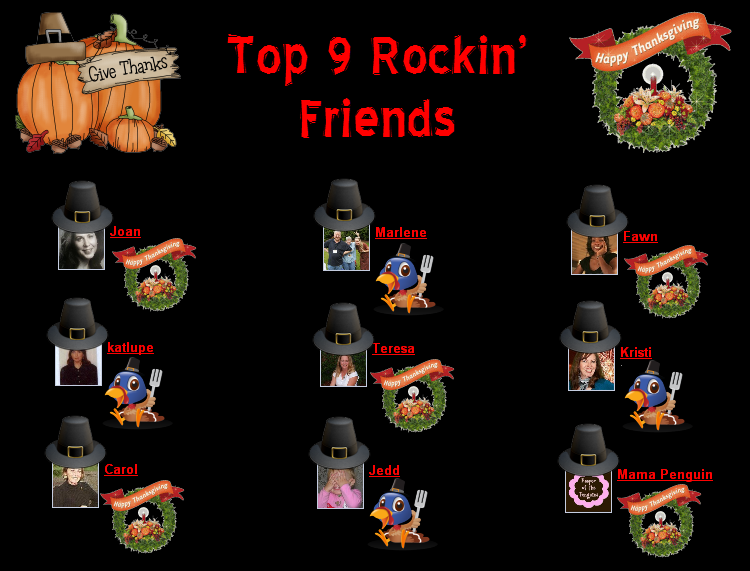 Top 9 Rockin Friends