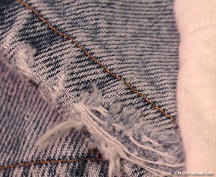 frayed jeans