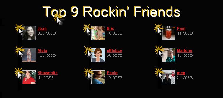 Top 9 Rockin' Friends