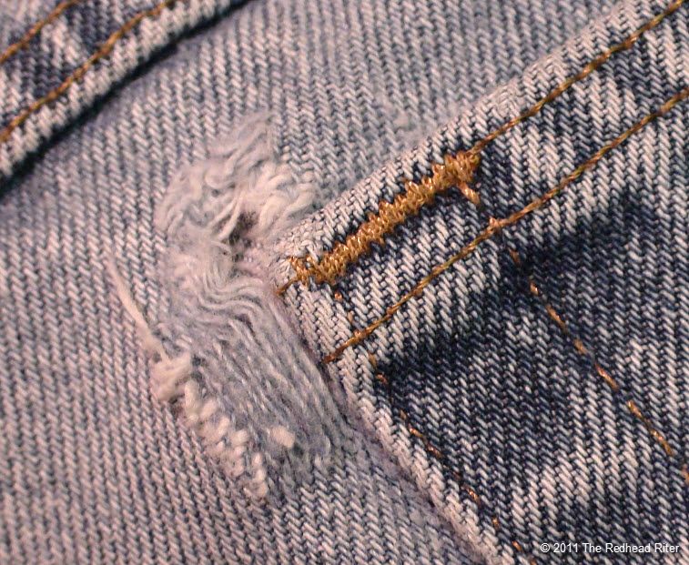 jeans with hole