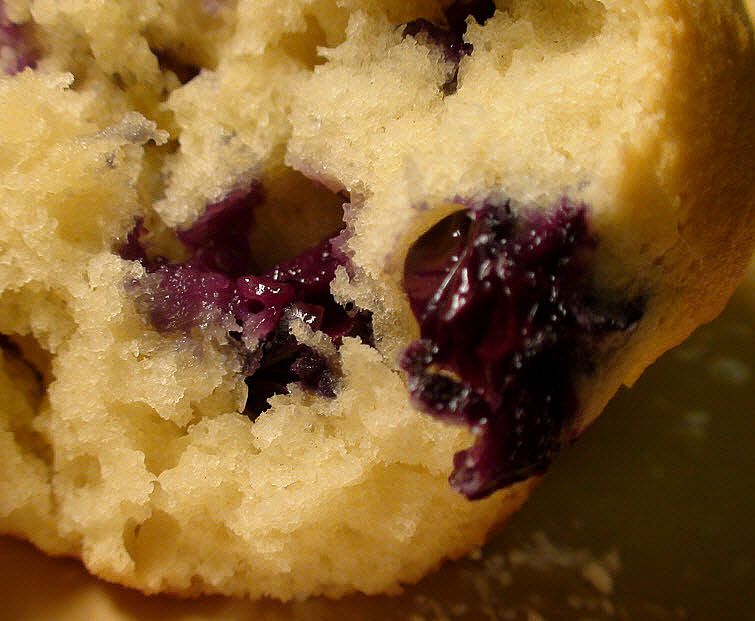 Blueberry Sour Cream Muffin Lemon Surprise