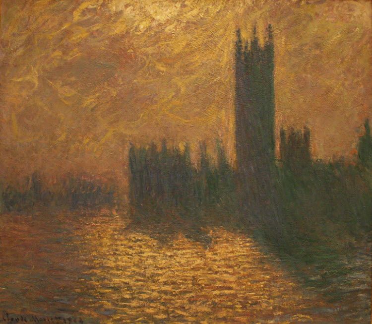 Claude Monet - Houses of Parliament, stormy sky, 1904