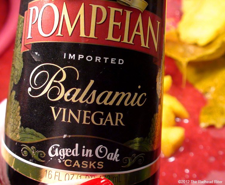 Balsamic vinegar aged in oak casks