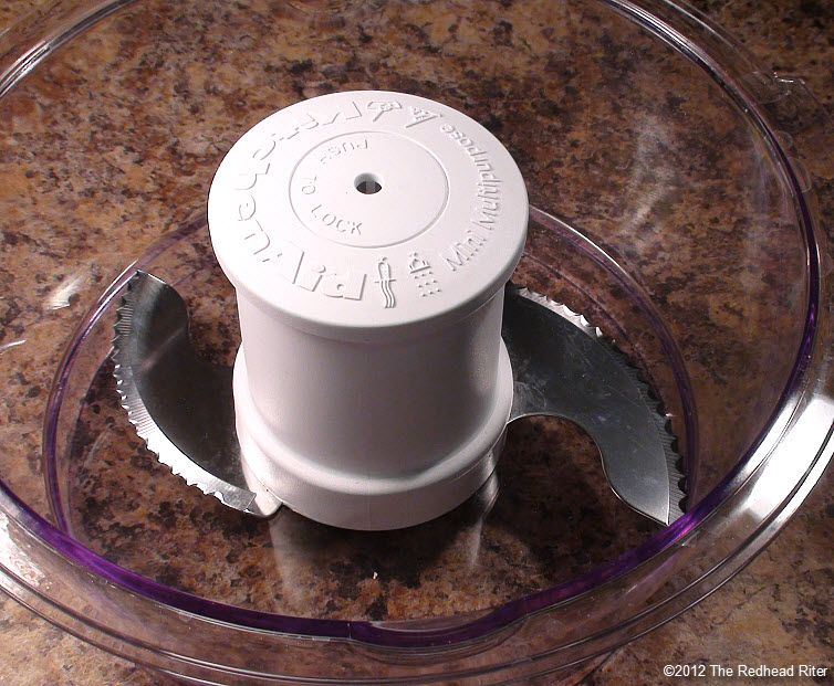 KitchenAid processor blade in processing bowl