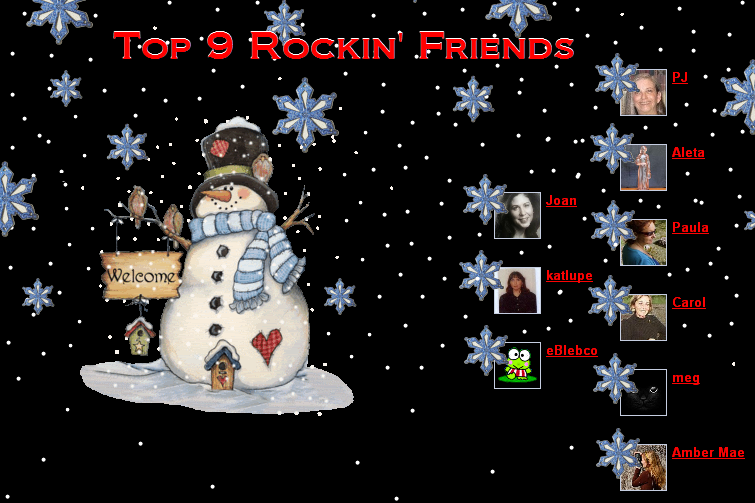 Top 9 Rockin' Friends