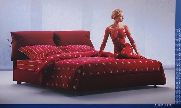 woman on bed