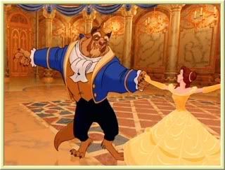 Belle and the Beast dancing