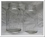 two Mason jars